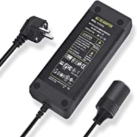 Los mejores  - LOETAD 120W Convertidor de Corriente CA a CC Fuente de Alimentación Adaptador de 220V a 12V Encendedor de Cigarrillo de…